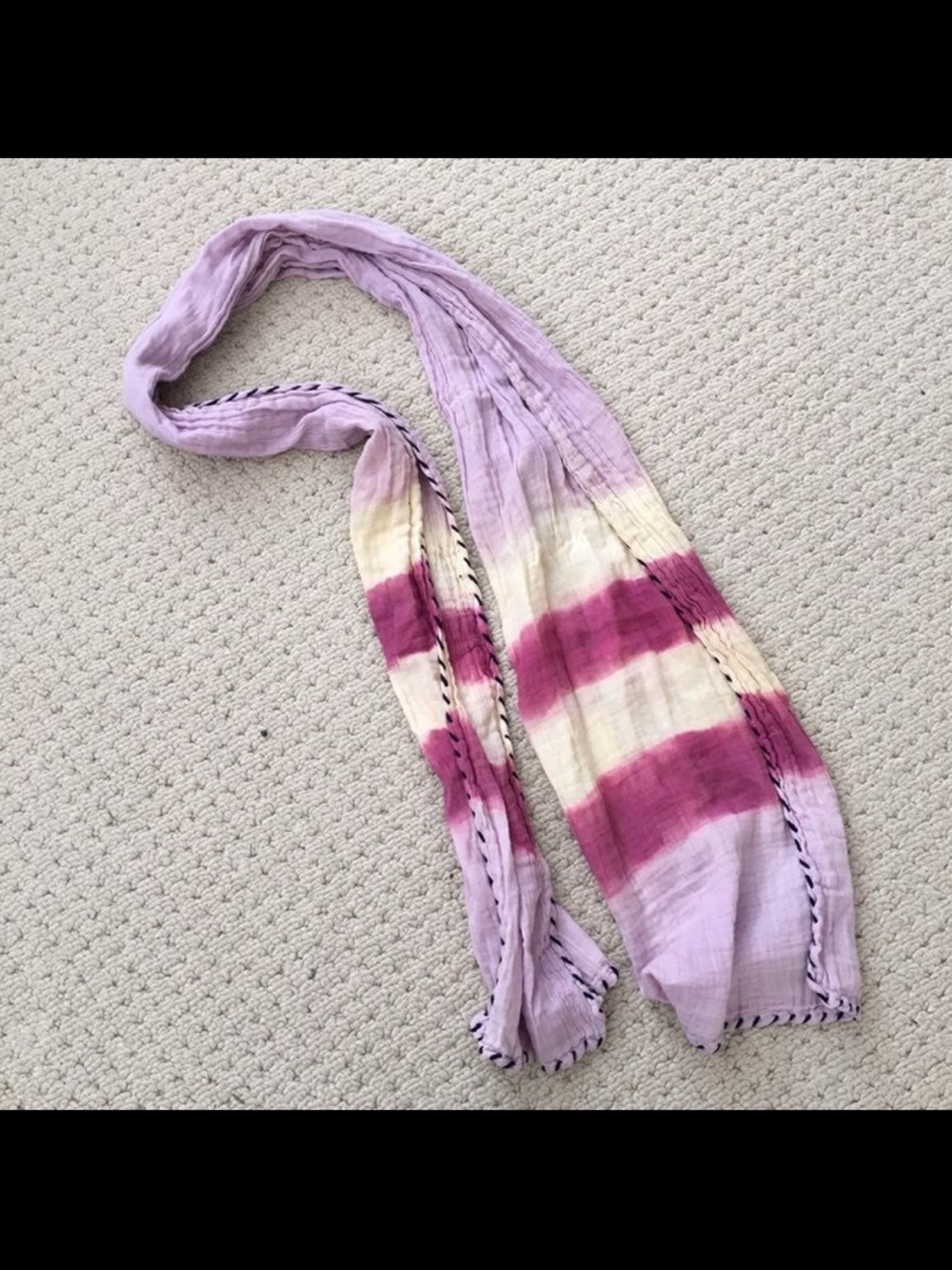 Jessica Simpson tie dye scarf lightweight scarf 100% cotton